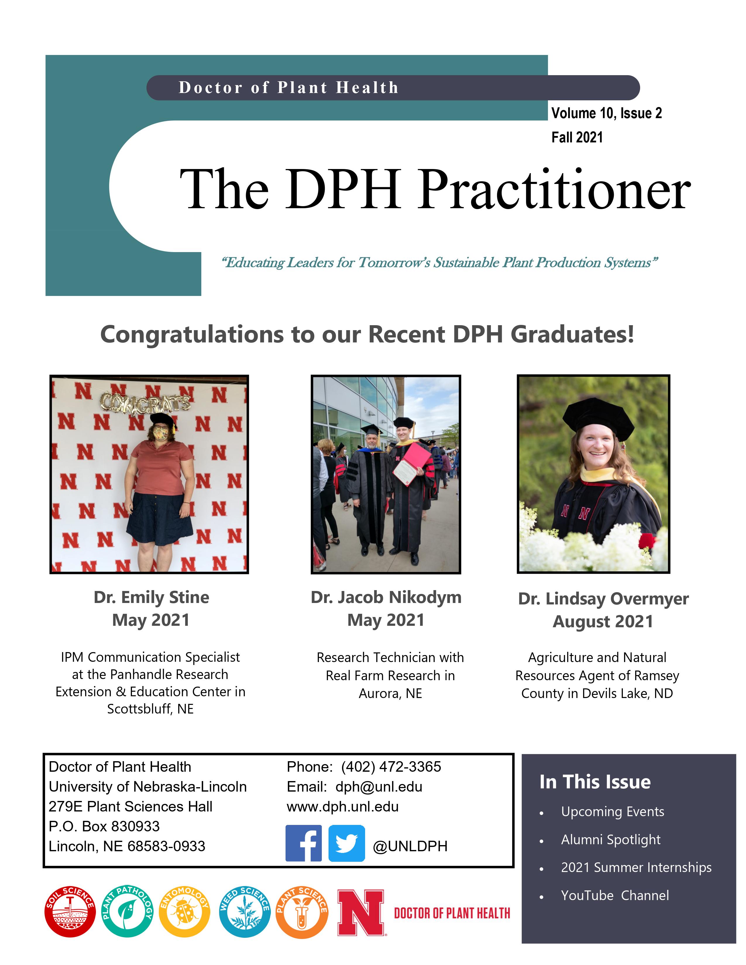 Cover of October 2021 DPH Newsletter