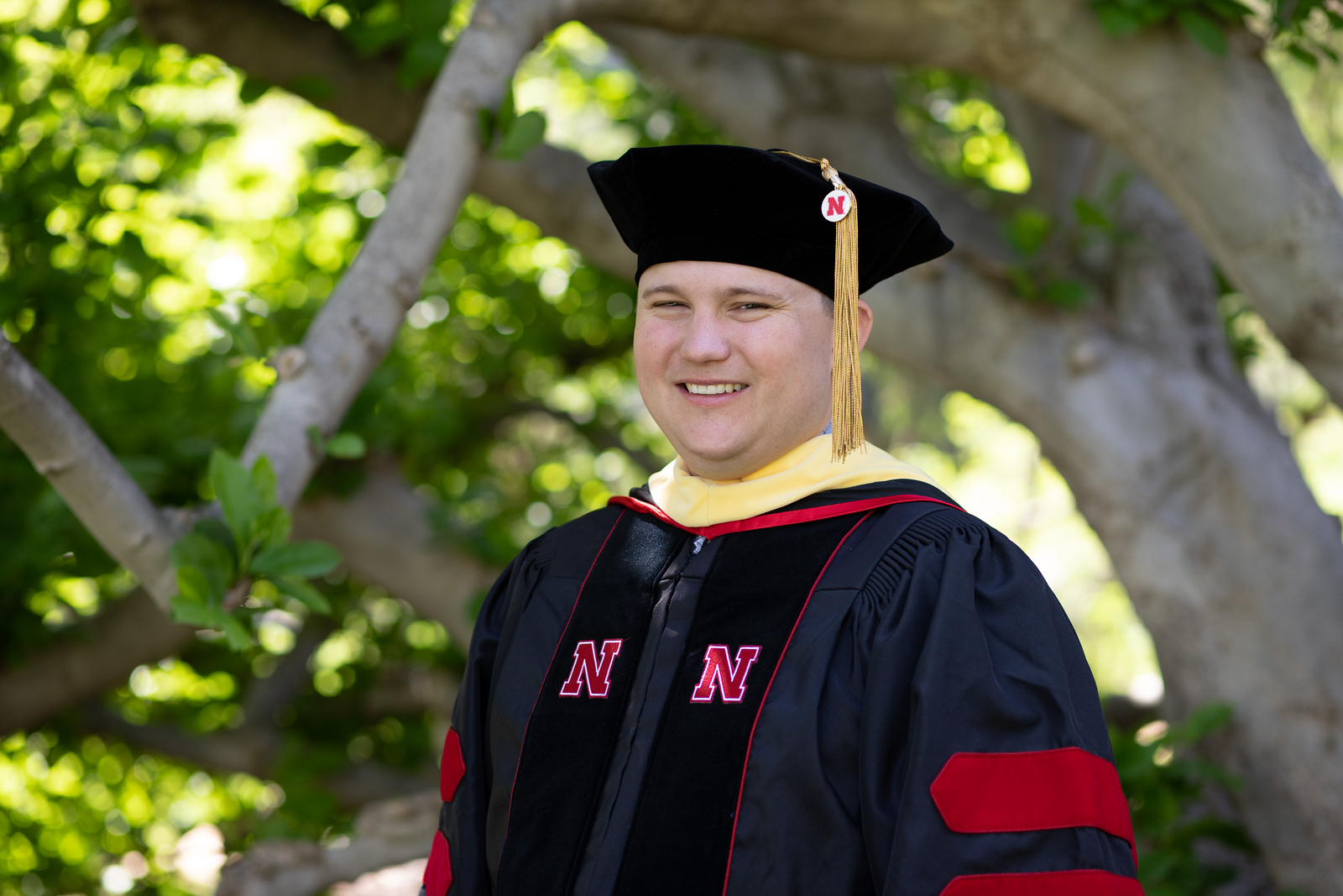 Dr. Brett Lynn in academic regalia