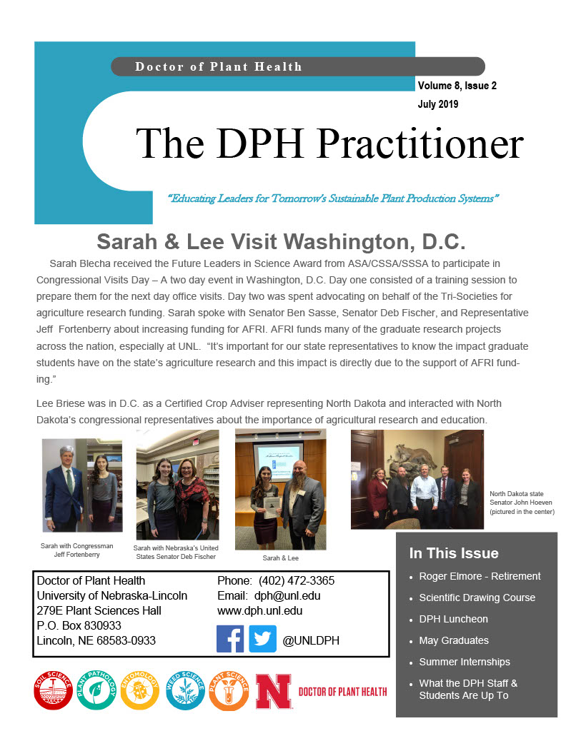 Cover of July 2019 DPH Newsletter