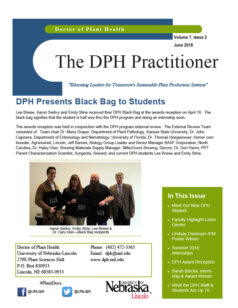 Cover of June 2018 DPH Newsletter