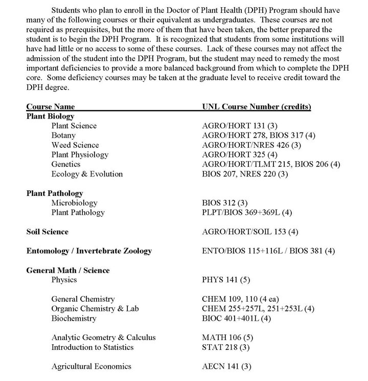 PDF image of recommended undergraduate course, black text on white background