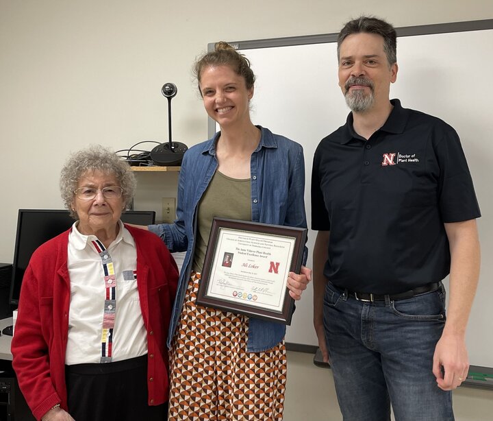Dr. Anne Vidaver, Dr. Ali Loker, and Dr. Jeff Bradshaw
